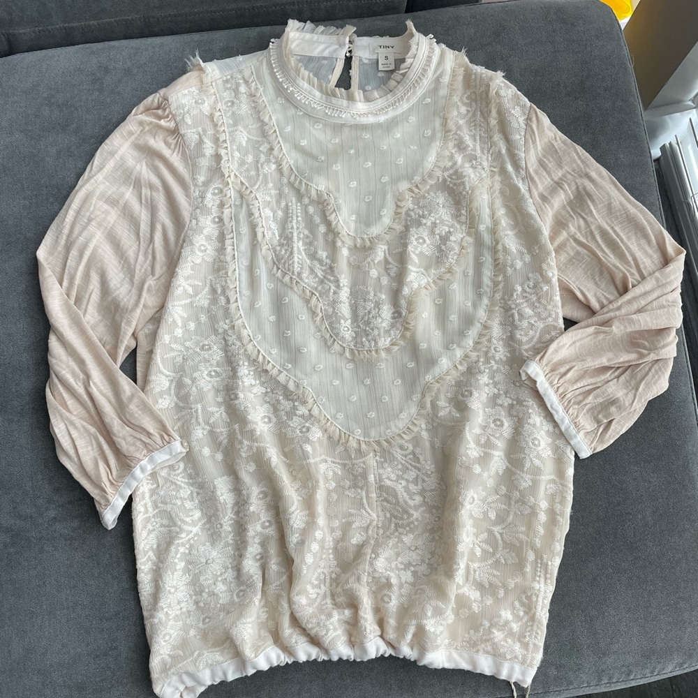 Anthropologie Ivory Blouse